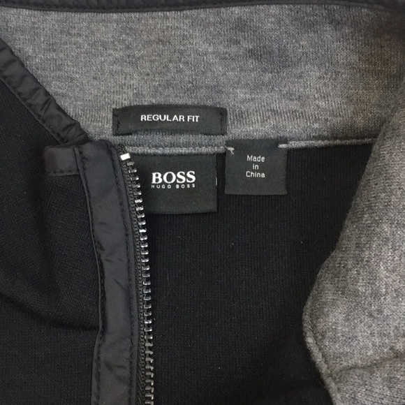 Boss Hugo Boss Black 1/4 Zip Long Sleeve Top - Picture 2 of 8